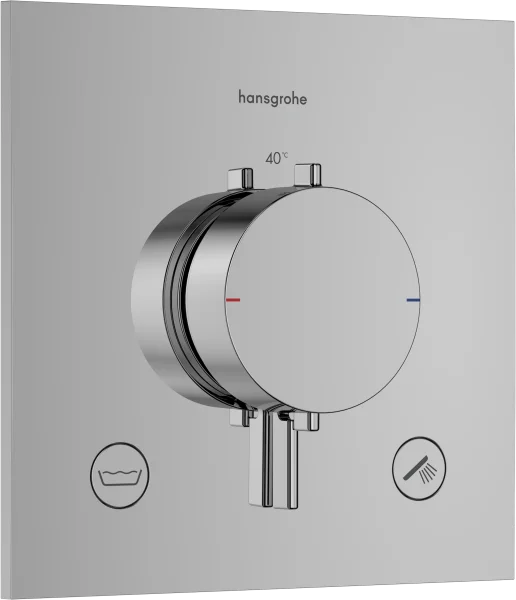 Hansgrohe Ecostat Comfort E Thermostatic Shower Mixer Concealed 262 X 233 X 168mm Chrome