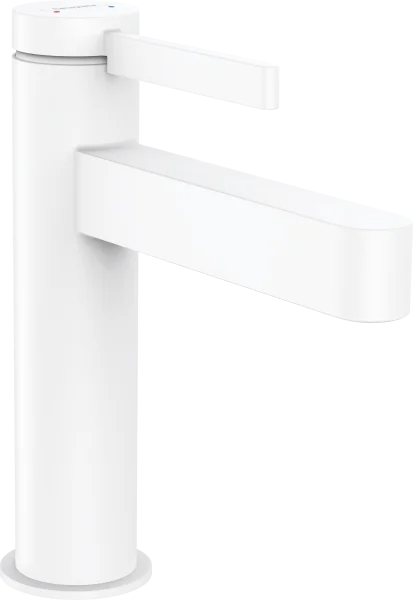 Hansgrohe Finoris Single Lever Basin Mixer 110 With Pop-up Waste Set Matt White