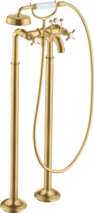 Axor Montreux 2-handle Manual Bath Mixer Floor-standing With Cross Handles Gold Brushed