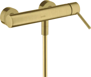 Axor Starck Single Lever Manual Shower Mixer For Exposed Installation With Pin Handle Brushed Brass