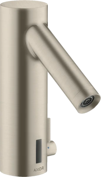 Axor Starck Electronic Basin Mixer With Temperature Control With 230 V Mains Connection Brushed Nickel