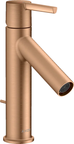Axor Starck Single Lever Basin Mixer 100 Coolstart With Lever Handle And Pop-up Waste Brushed Bronze