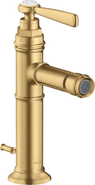 Axor Montreux Single Lever Bidet Mixer With Lever Handle And Pop-up Waste Gold Brushed