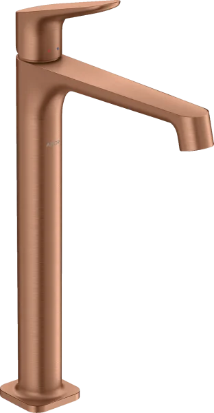 Axor Citterio M Single Lever Basin Mixer 250 For Wash Bowls Without Waste Brushed Red Gold