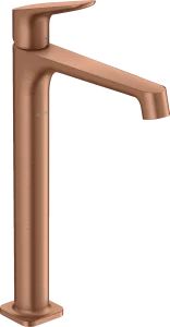 Axor Citterio M Single Lever Basin Mixer 250 For Wash Bowls Without Waste Brushed Red Gold