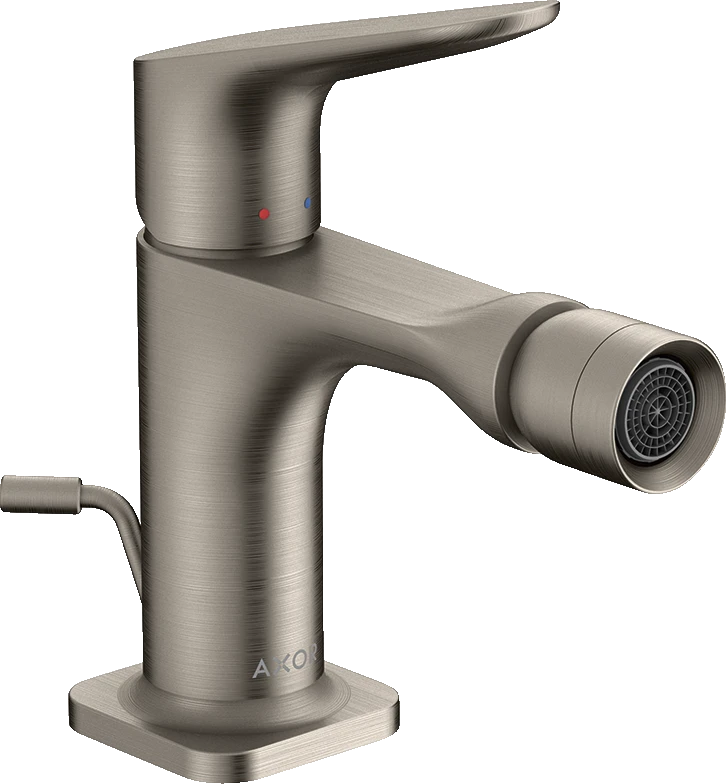 Axor Citterio M Single Lever Bidet Mixer With Pop-up Waste Stainless Steel