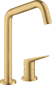 Axor Citterio M 2-hole Single Lever Kitchen Mixer 240 With Swivel Spout Gold Brushed