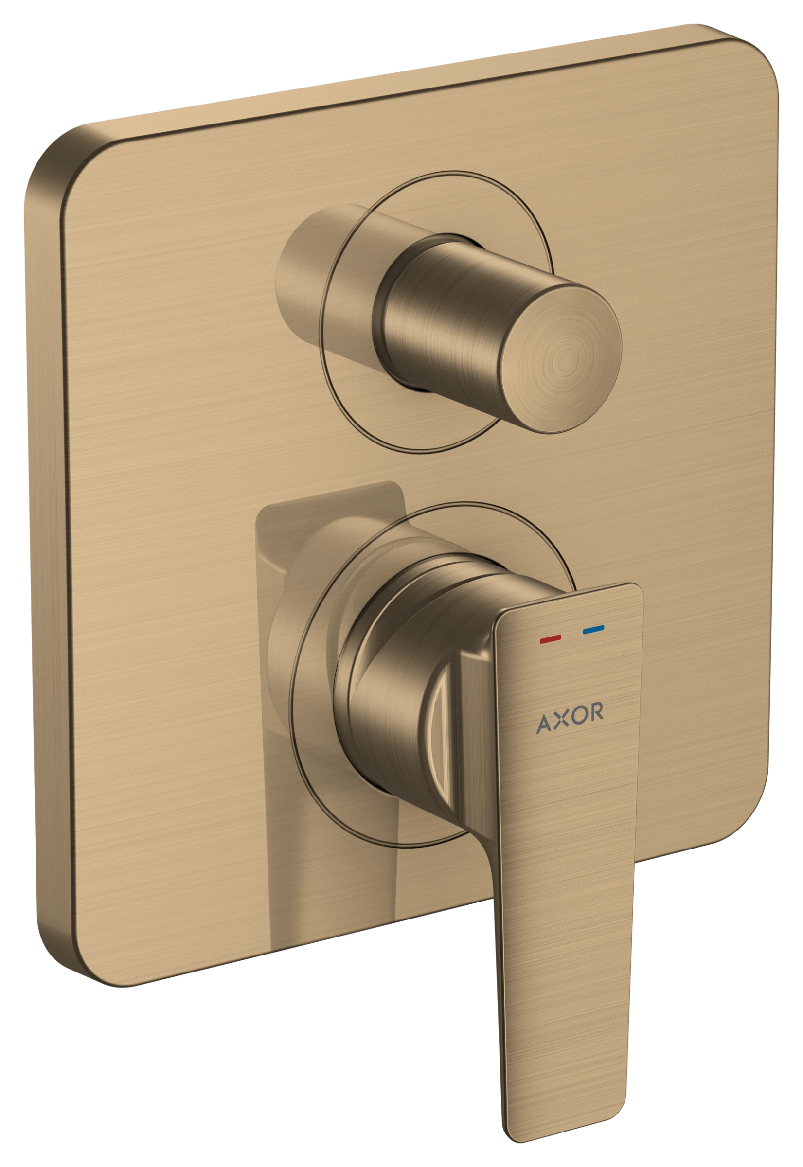 Axor Citterio E Single Lever Manual Bath Mixer For Concealed Installation With Integrated Backflow Prevention Brushed Bronze