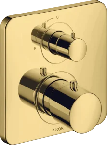 Axor Citterio M Thermostatic Mixer For Concealed Installation With Shut-off Valve Gold Polished
