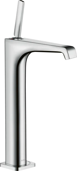 Axor Citterio E Single Lever Basin Mixer 250 With Pin Handle For Wash Bowls With Waste Stainless Steel