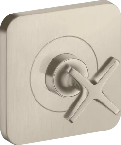 Axor Citterio E Shut-off Valve 12 Cm X 12 Cm Finish Set Brushed Nickel