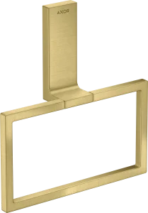 Axor Universal Rectangular Towel Ring 285 X 157 X 82mm Brass - Brushed