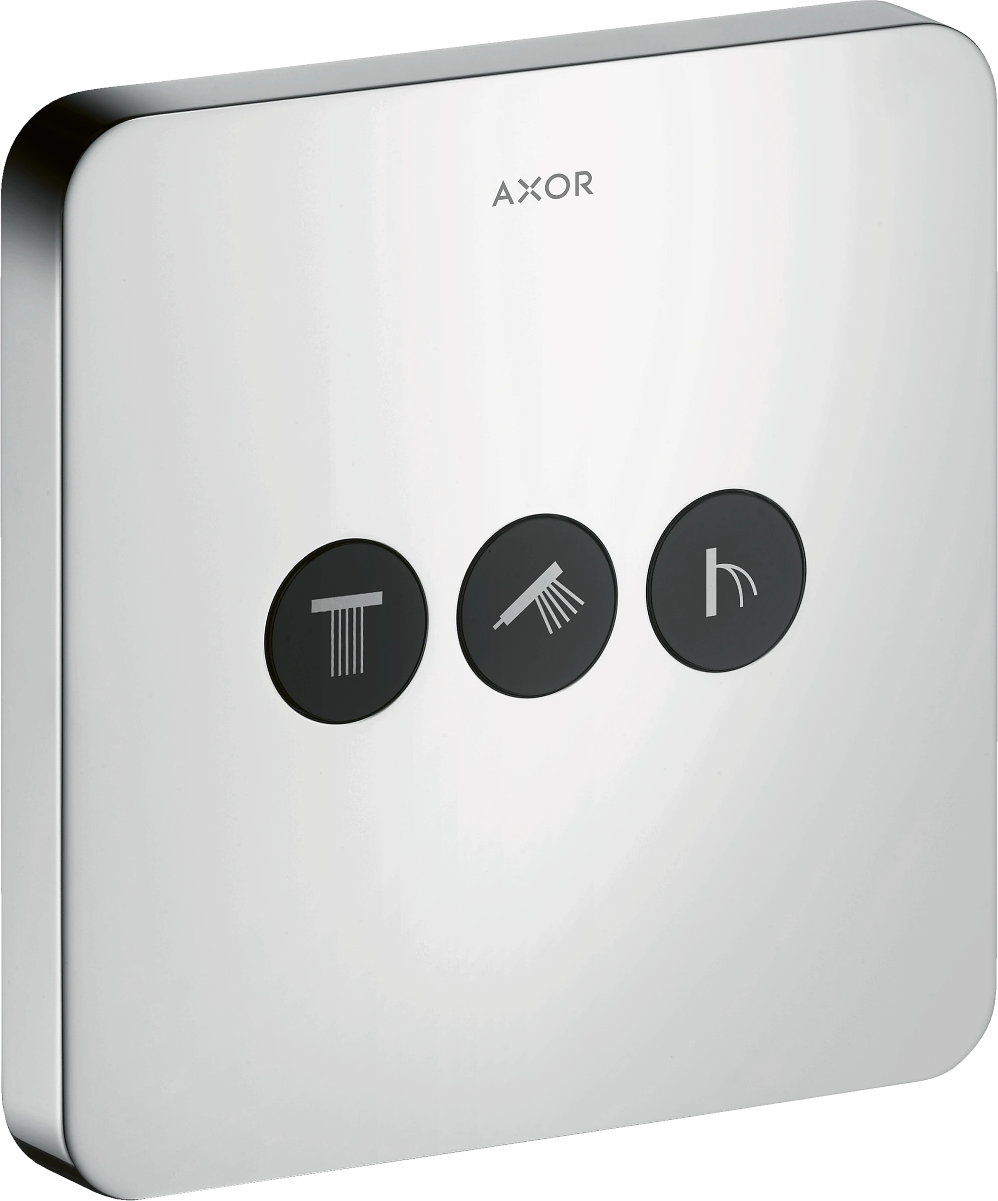 Axor Showerselect Valve Softsquare For Concealed Installation For 3 Outlets Stainless Steel