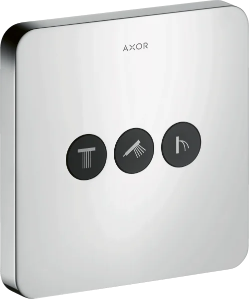Axor Showerselect Valve Softsquare For Concealed Installation For 3 Outlets Stainless Steel