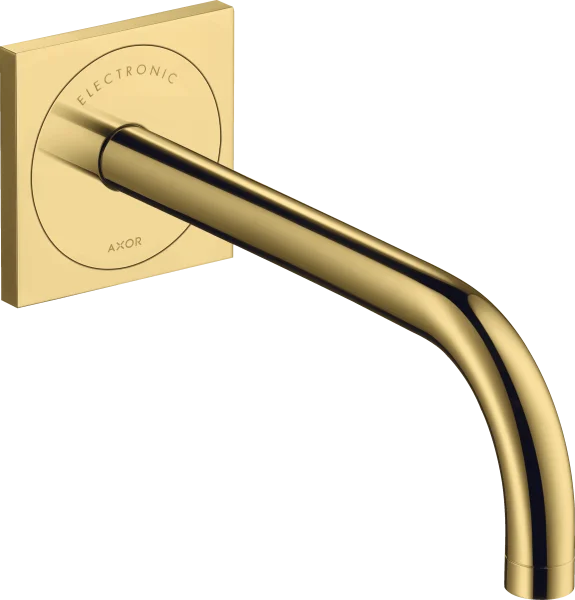 Axor Uno Electronic Basin Mixer For Concealed Installation Wall-mounted With Spout 225 Mm Gold Polished