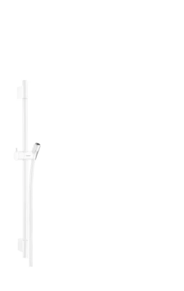 Hansgrohe Unica Shower Rail S Puro 65 Cm With Isiflex Shower Hose 160 Cm Matt White