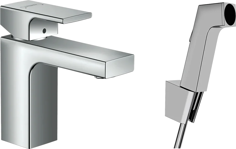 Hansgrohe Vernis Shape Manual Mixers 465 X 195 X 75mm Chrome product image - Image 1