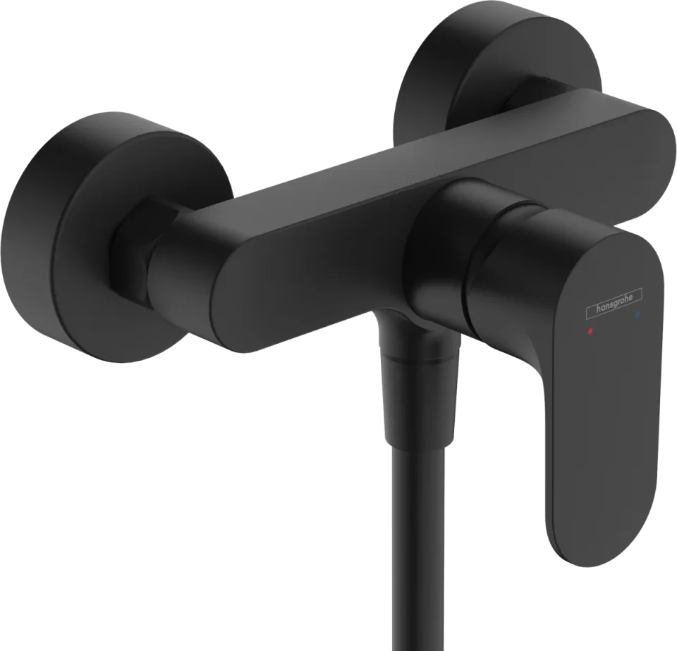 Hansgrohe Rebris S Shower Mixers Exposed 250 X 197 X 160mm Black - Matt product image - Image 1