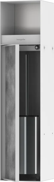 Hansgrohe Xtrastoris Rock Wall Niches 820 X 250 X 158mm White - Matt