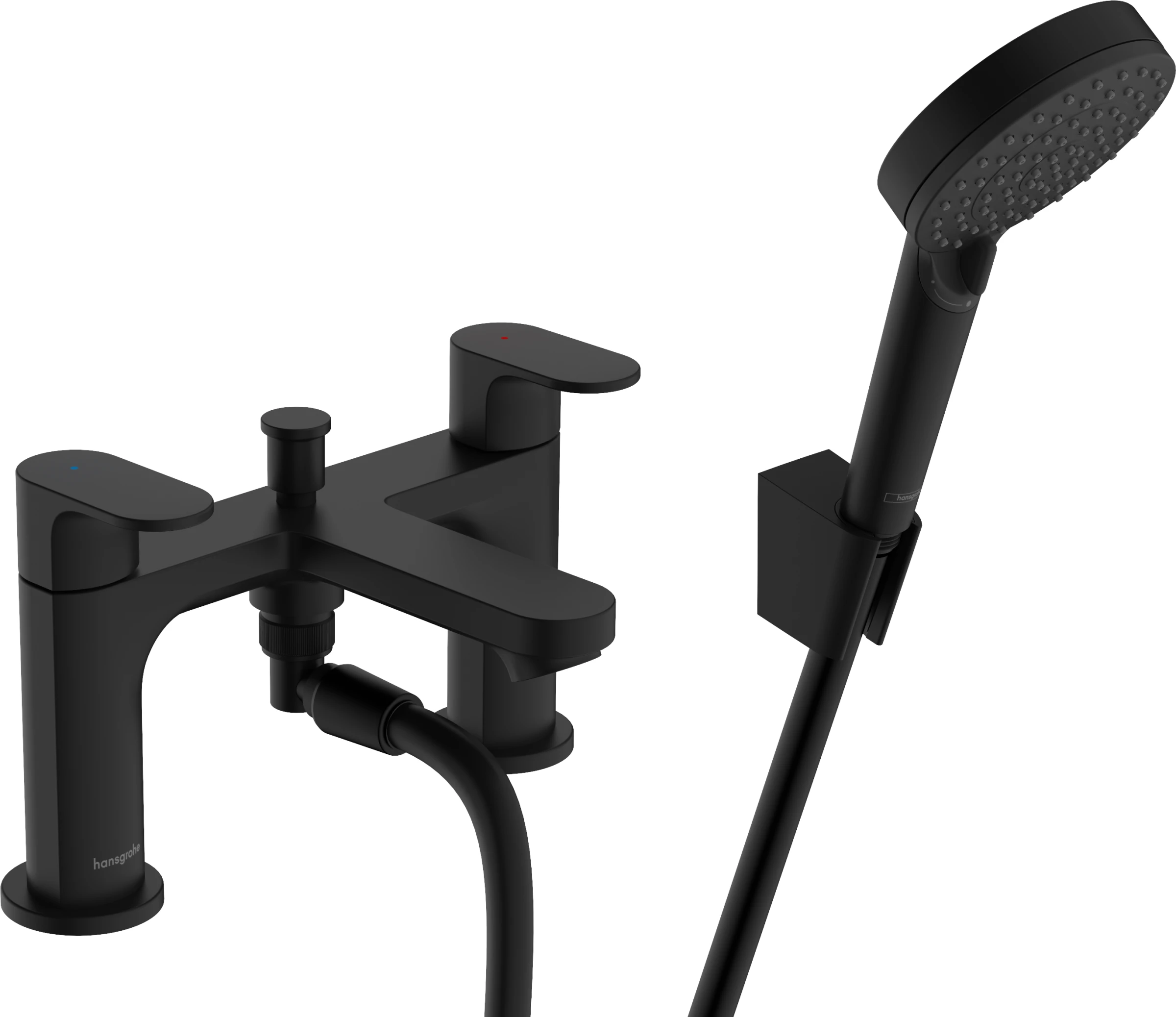 Hansgrohe Rebris S Bath Mixers Concealed 280 X 220 X 180mm Black - Matt
