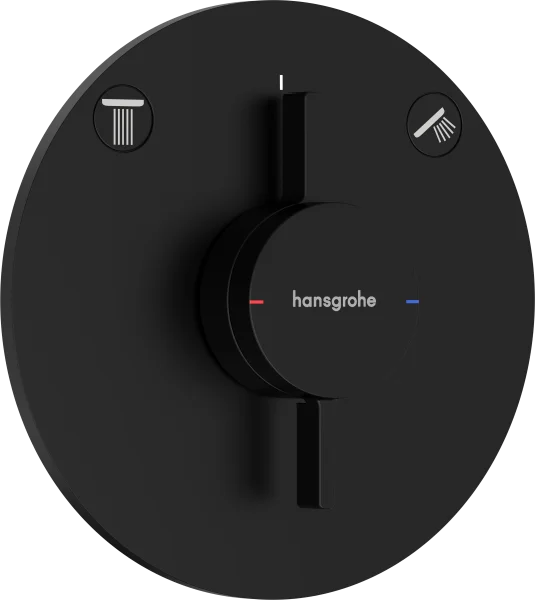 Hansgrohe Duoturn S Shower Mixers Concealed 262 X 233 X 168mm Black - Matt