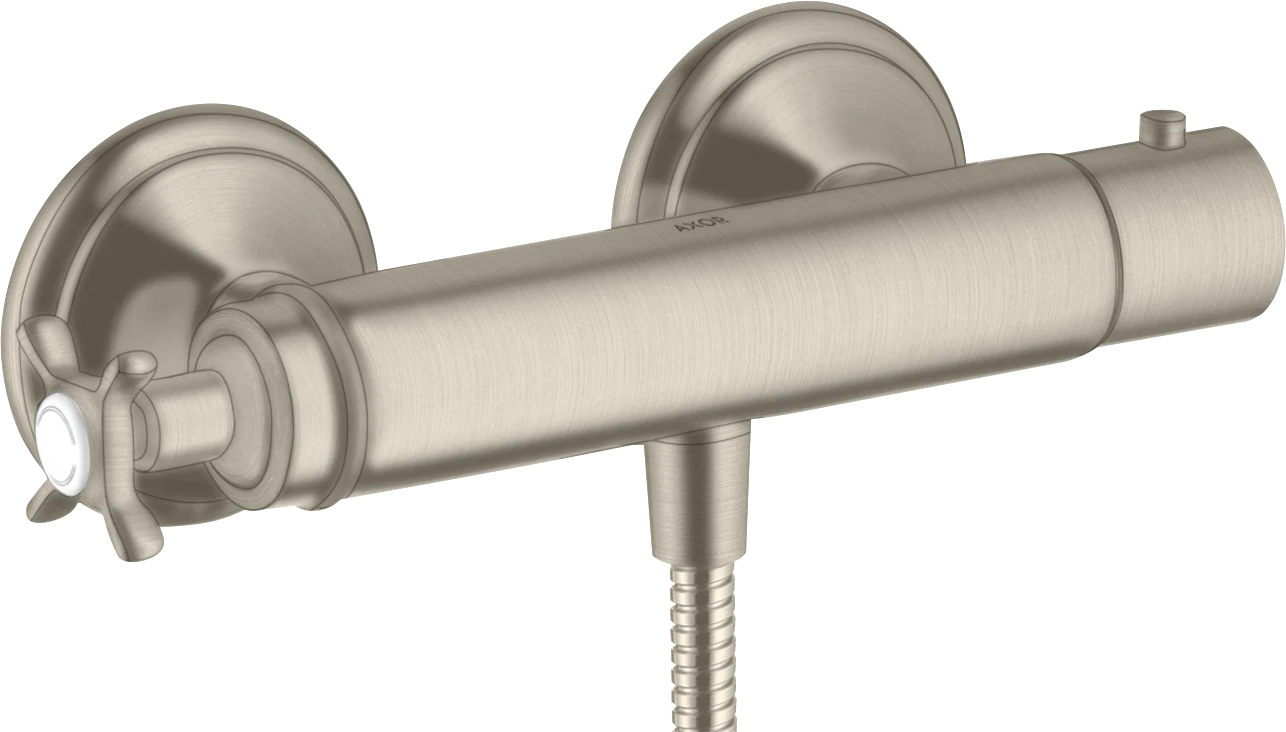 Axor Montreux Thermostatic Shower Mixer Exposed 360 X 135 X 105mm Nickel - Brushed