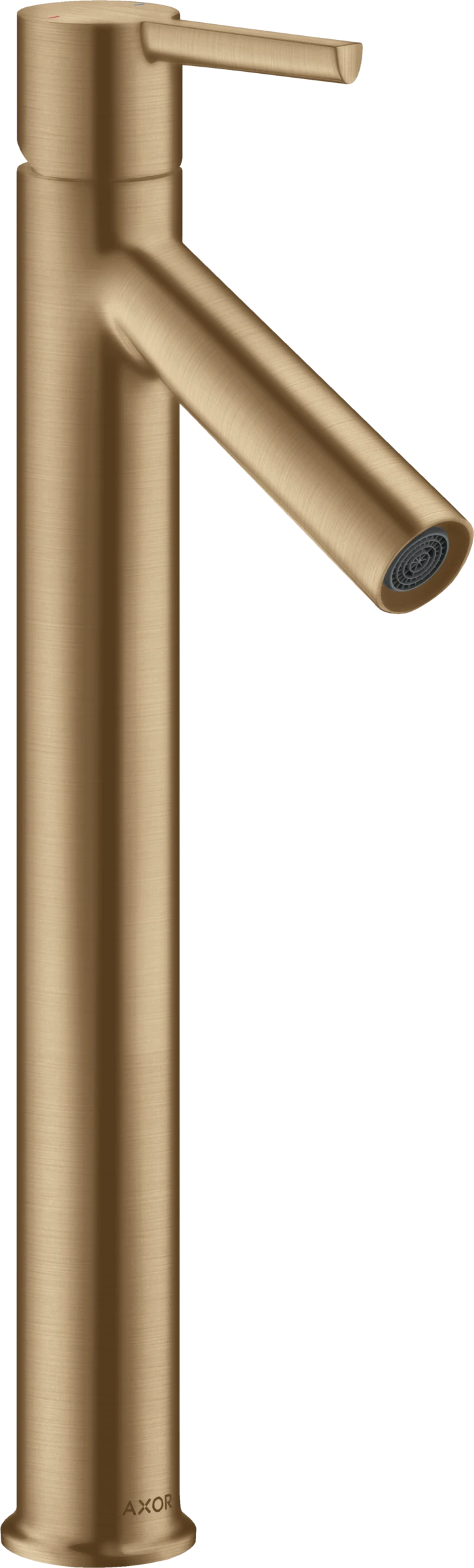 Axor Starck Single Lever Basin Mixer 250 With Lever Handle For Wash Bowls Without Pop-up Waste Brushed Bronze