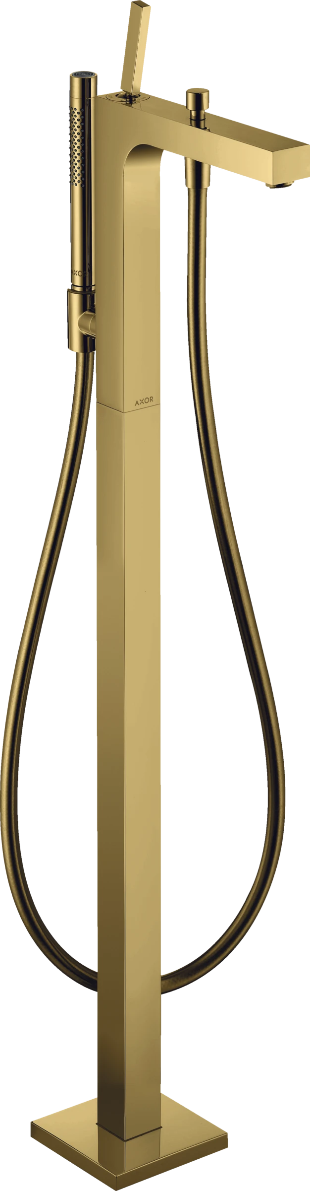 Axor Citterio Single Lever Bath Mixer Floor-standing With Pin Handle Gold Polished
