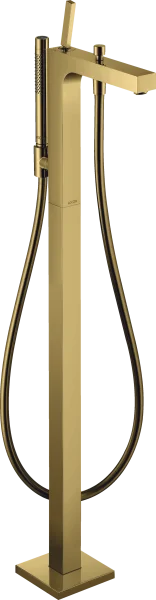 Axor Citterio Single Lever Bath Mixer Floor-standing With Pin Handle Gold Polished