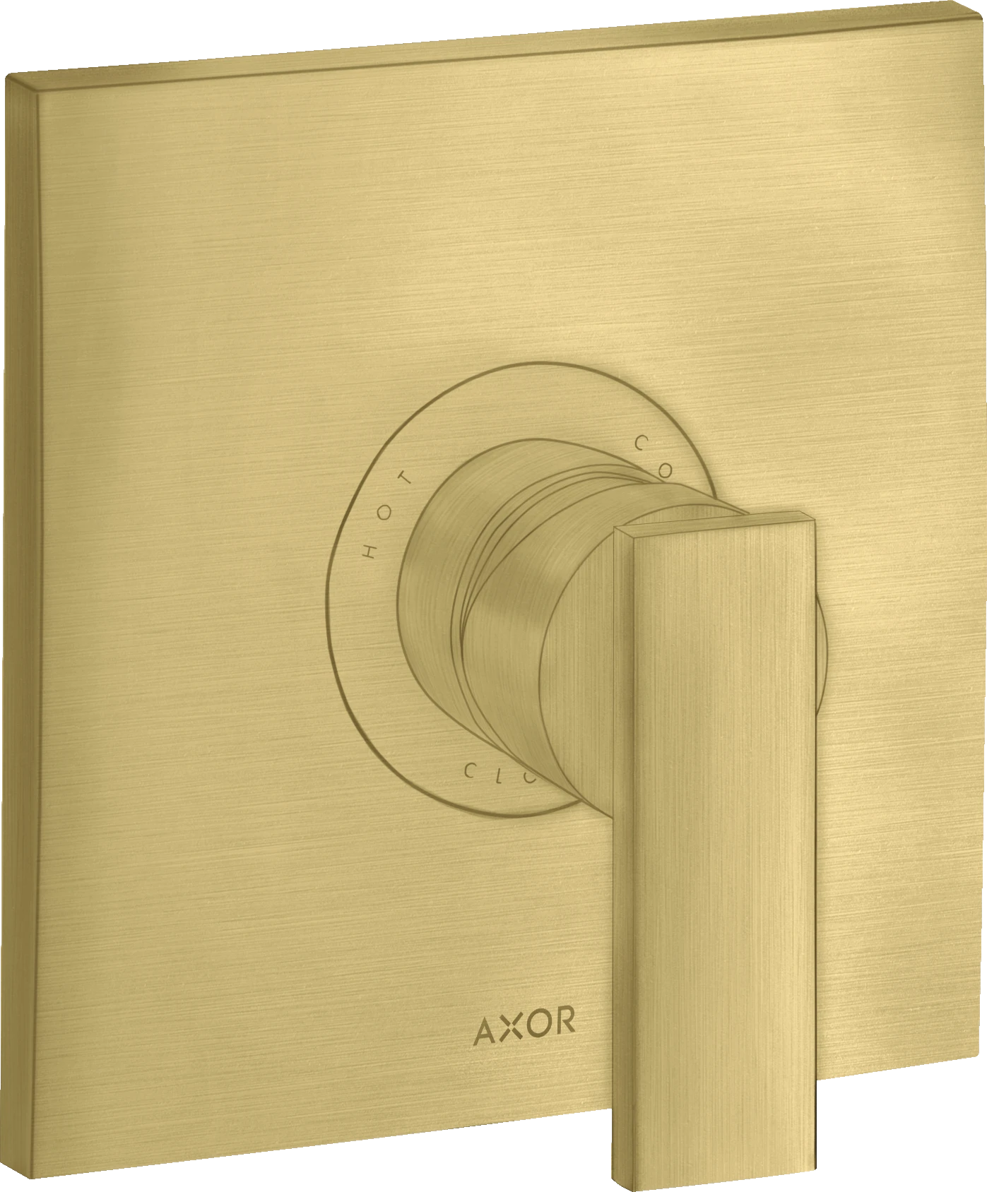 Axor Citterio Single Lever Manual Shower Mixer For Concealed Installation With Lever Handle Brushed Brass