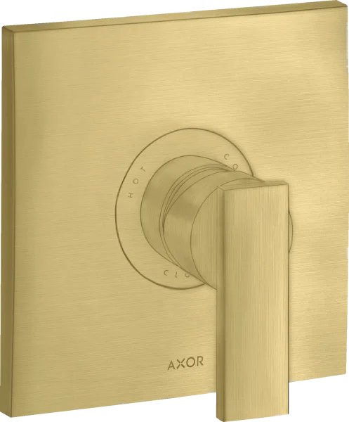 Axor Citterio Single Lever Manual Shower Mixer For Concealed Installation With Lever Handle Brushed Brass