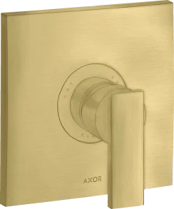 Axor Citterio Single Lever Manual Shower Mixer For Concealed Installation With Lever Handle Brushed Brass