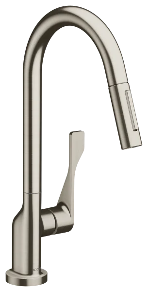 Axor Citterio Single Lever Kitchen Mixer 250 With Pull-out Spray Stainless Steel