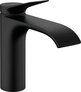 Hansgrohe Vivenis Single Lever Basin Mixer 110 With Pop-up Waste Set Matt Black