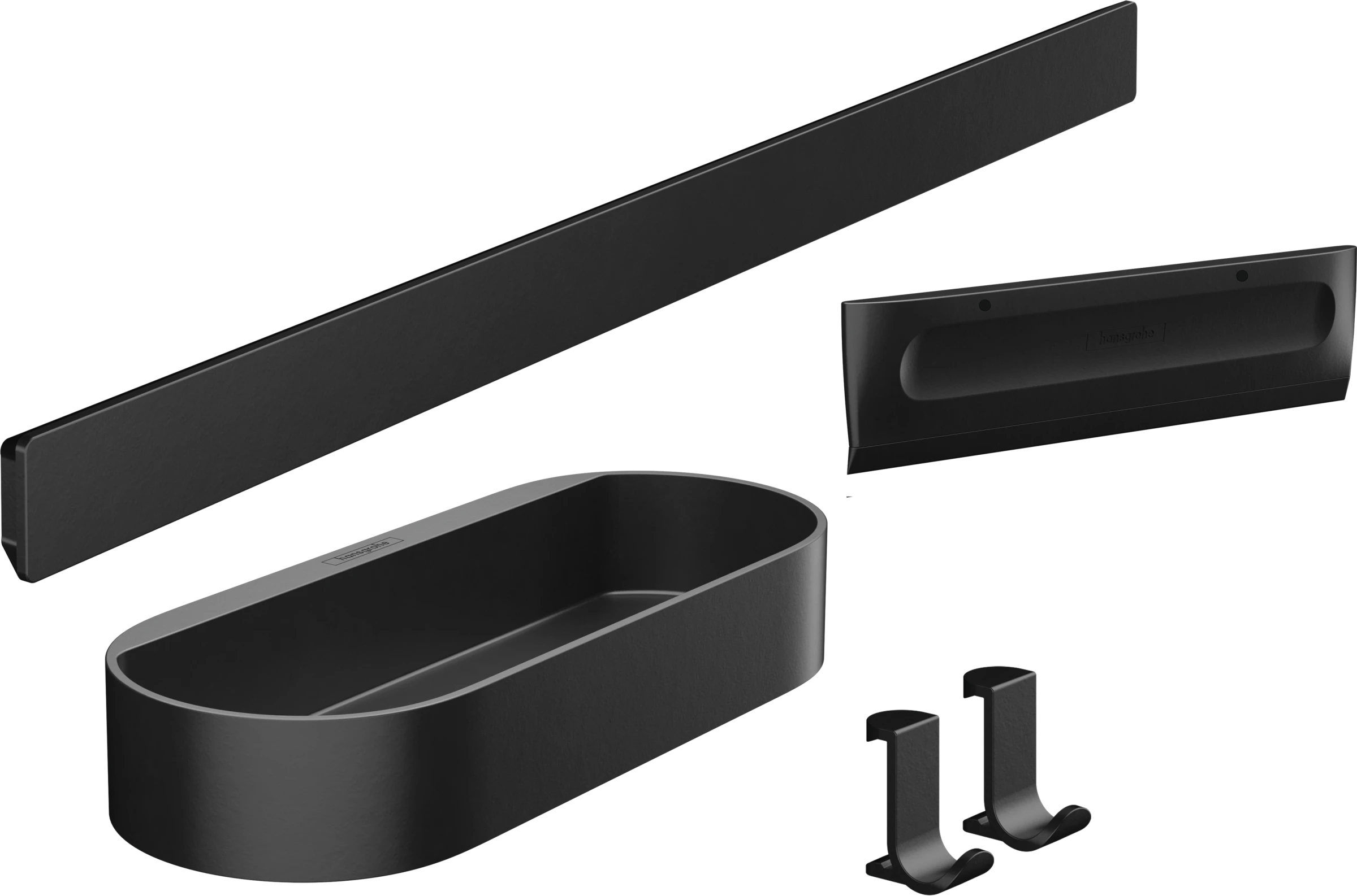 Hansgrohe Wallstoris Shower Bundle Matt Black