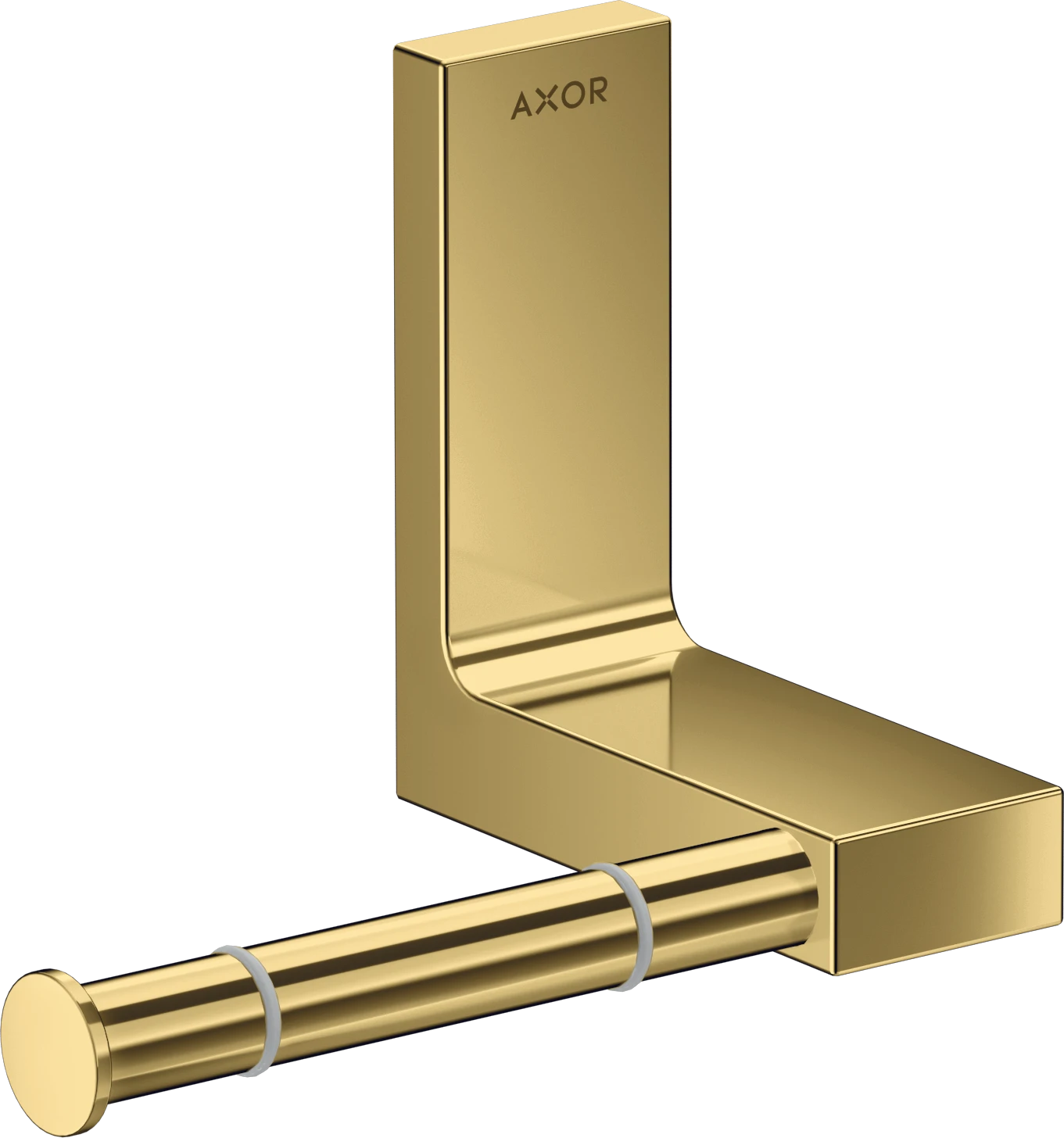 Axor Universal Rectangular Toilet Roll Holders 330 X 217 X 156mm Gold - Polished