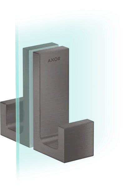 Axor Universal Rectangular Towel Holder 246 X 98 X 76mm Gunmetal/chrome - Brushed