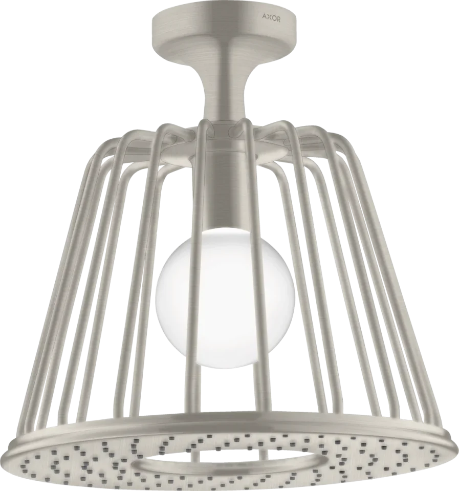 Axor Lampshower/nendo Overhead Showers 340 X 340 X 325mm Stainless Steel product image - Image 1