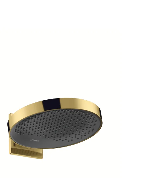 Hansgrohe Rainfinity Overhead Shower 360 1jet With Wall Connector Gold Polished