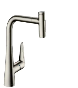 Hansgrohe Talis Select M51 Single Lever Kitchen Mixer With Pull-out Spray Stainless Steel