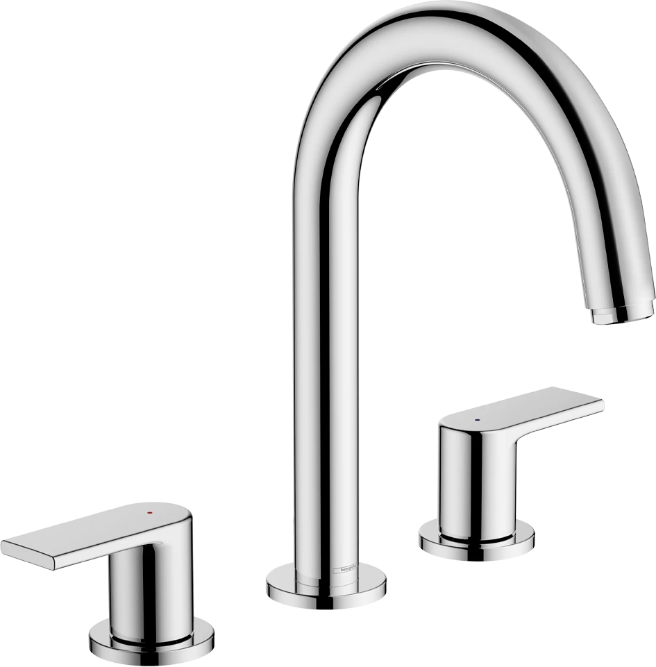 Hansgrohe Vernis Shape 3-hole Basin Mixer With Pop-up Waste Set Chrome