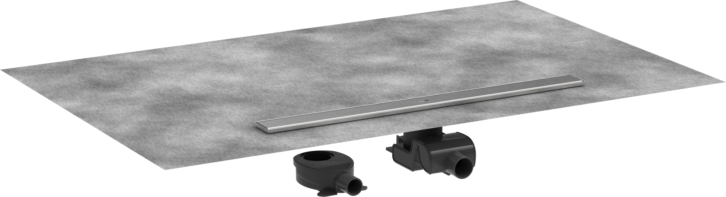 Hansgrohe Raindrain Allround Shower Wastes 1183 X 160 X 132mm Stainless Steel - Brushed