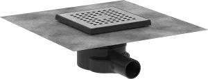 Hansgrohe Raindrain Point Shower Wastes 467 X 276 X 107mm Stainless Steel - Brushed