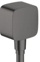 Hansgrohe Fixfit Wall Outlet With Non-return Valve And Pivot Joint Brushed Black Chrome