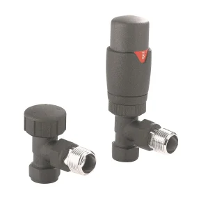 Crosswater Kai Angled Trv Valve Anthracite