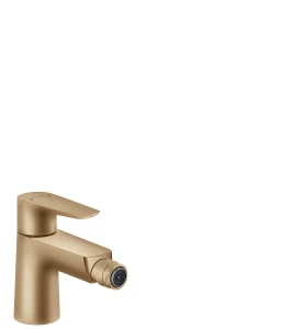 Hansgrohe Talis E Single Lever Bidet Mixer With Pop-up Waste Brushed Bronze
