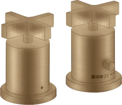 Axor Citterio Thermostatic Bath Filler Concealed 130 X 110 X 87mm Bronze - Brushed product image - Image 1