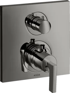 Axor Citterio Thermostatic Mixer For Concealed Installation With Shut-off / Diverter Valve And Lever Handle Polished Black Chrome