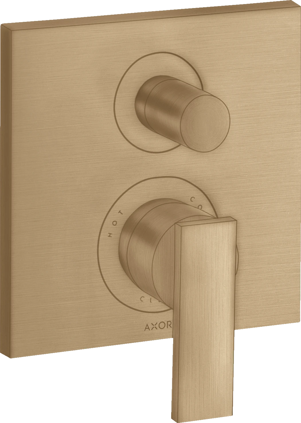Axor Citterio Single Lever Manual Bath Mixer For Concealed Installation With Lever Handle Brushed Bronze
