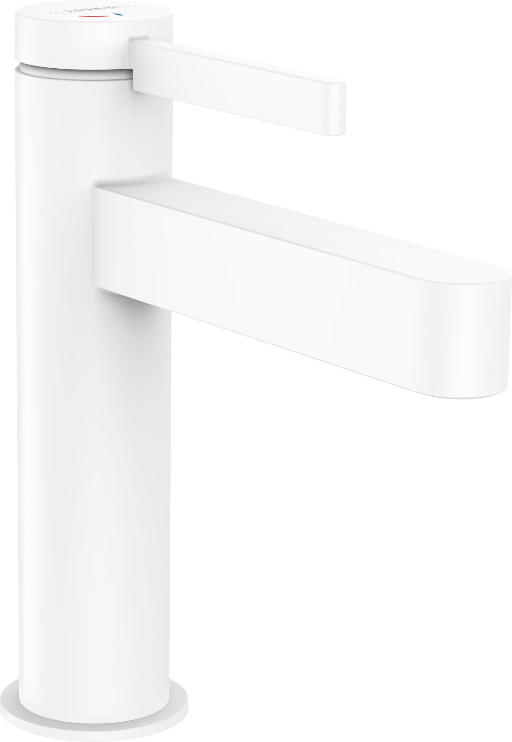 Hansgrohe Finoris Single Lever Basin Mixer 110 Coolstart With Push-open Waste Set Matt White